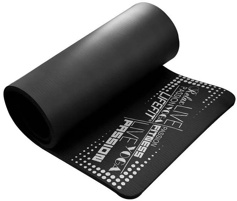Podložka na cvičenie Lifefit Yoga Mat Exkluzív plus čierna
