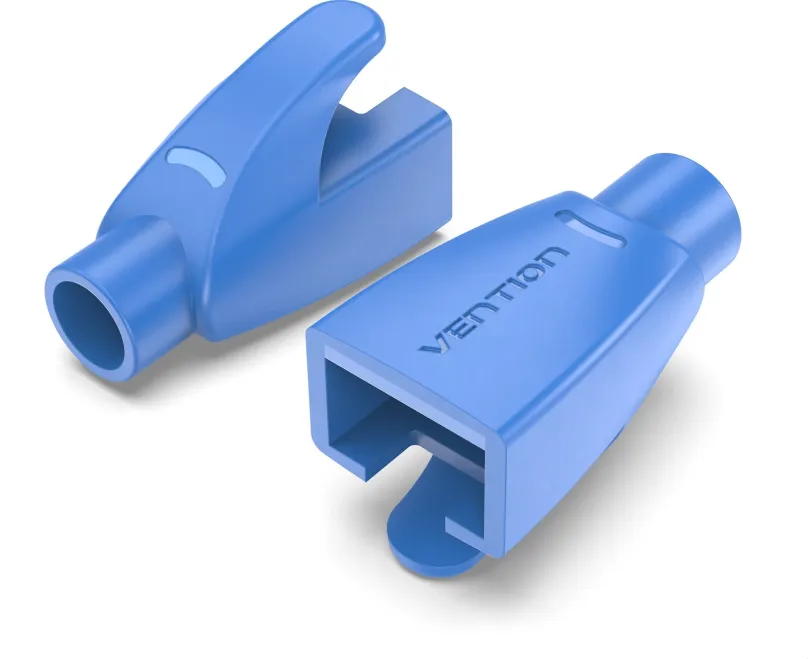 Krytka konektora Vention RJ45 Strain Relief Boots Blue PVC Type 100 Pack