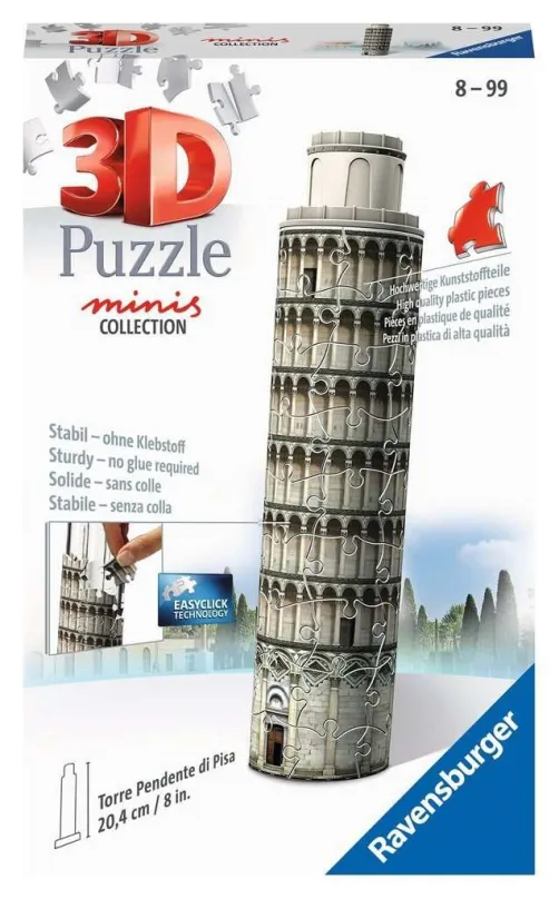 RAVENSBURGER 3D puzzle Mini Šikmá veža, Pisa 54 dielikov