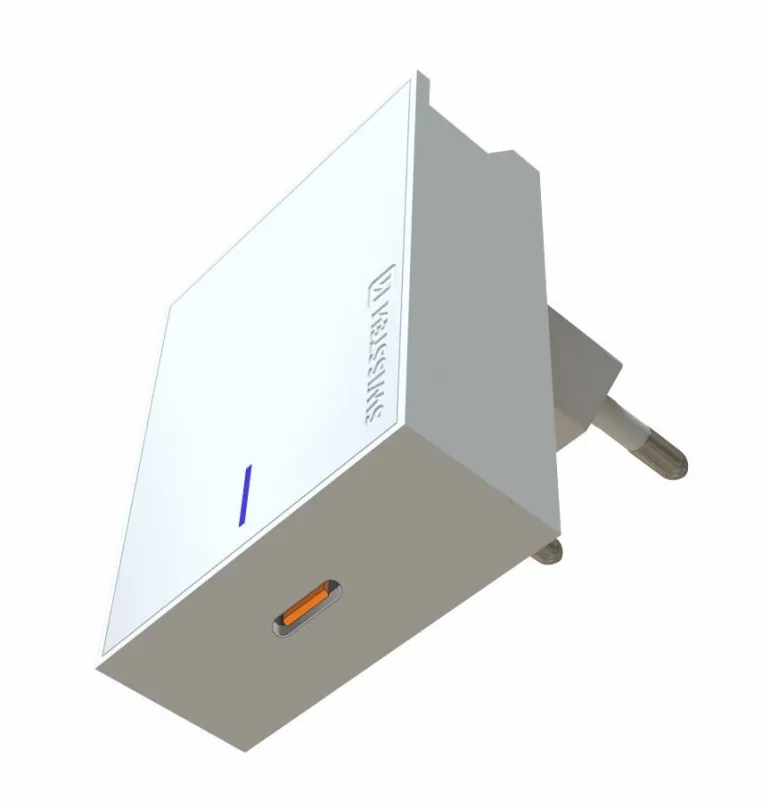 Nabíjačka do siete Swissten sieťový adaptér USB-C 45W PD biely