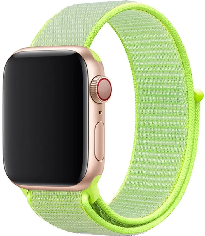 Remienok Eternico Airy pre Apple Watch 38mm / 40mm / 41mm Satin Green and Green edge