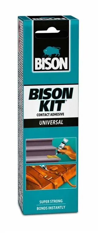 Lepidlo BISON KIT UNIVERSAL 55 ml, kontaktné, zaistí pružný typ spoja, univerzálne použitý