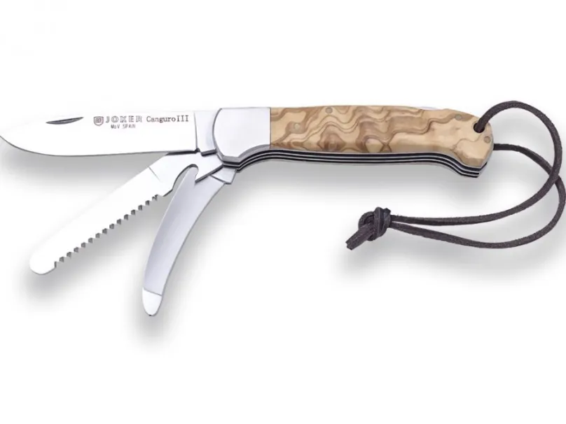Nôž Joker Canguro IV - Multifunkčný nôž, drevo