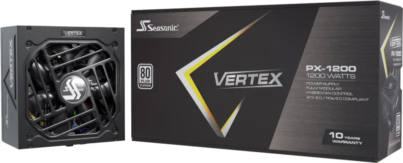 Počítačový zdroj Seasonic Vertex PX-1200 Platinum, 1200 W, ATX, 80 PLUS Platinum, 3 ks PCI