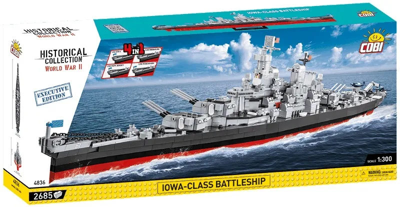 Cobi 4836 Americká bojová loď triedy Iowa 4v1
