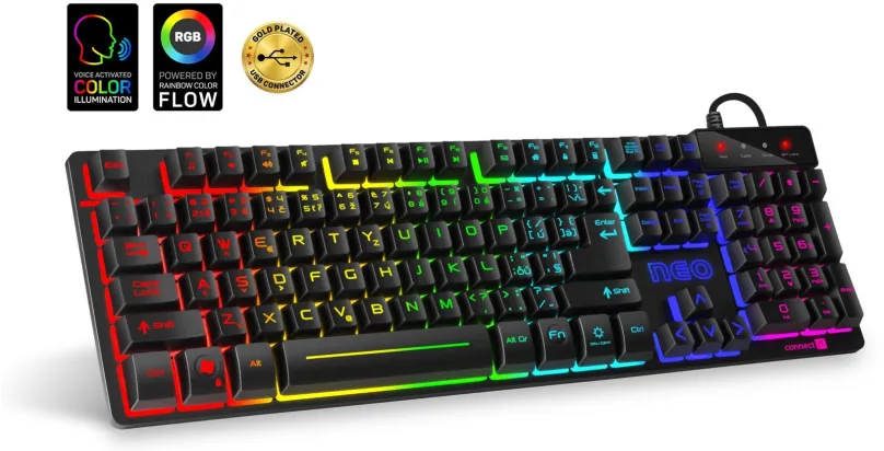 Herná klávesnica CONNECT IT Neo Pro Gaming Keyboard black - SK/SK