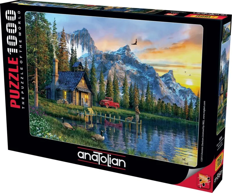 Puzzle Anatolian Puzzle Západ slnka na chalupou 1000 dielikov