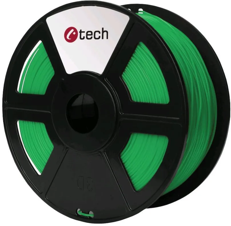 Filament C-TECH Filament ABS zelená, materiál ABS, priemer 1,75 mm s toleranciou 0,05 mm,