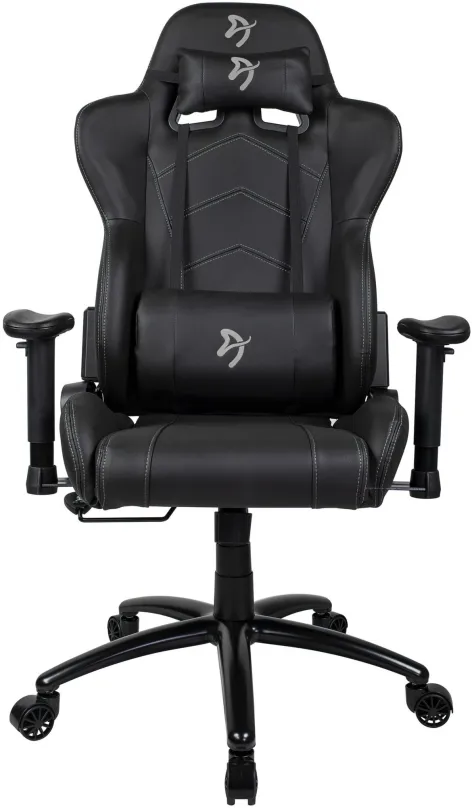 Herný stoličky AROZZI INIZIO Black PU čierna s šedým logom
