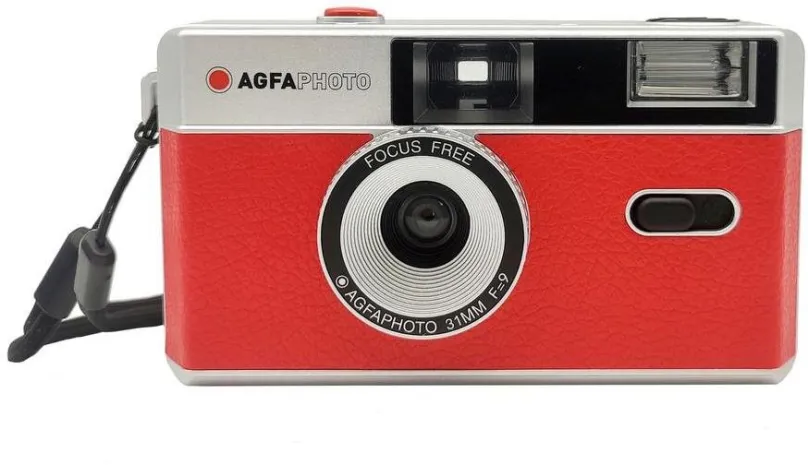 Fotoaparát na film AgfaPhoto Znovu použiteľný fotoaparát 35mm červený