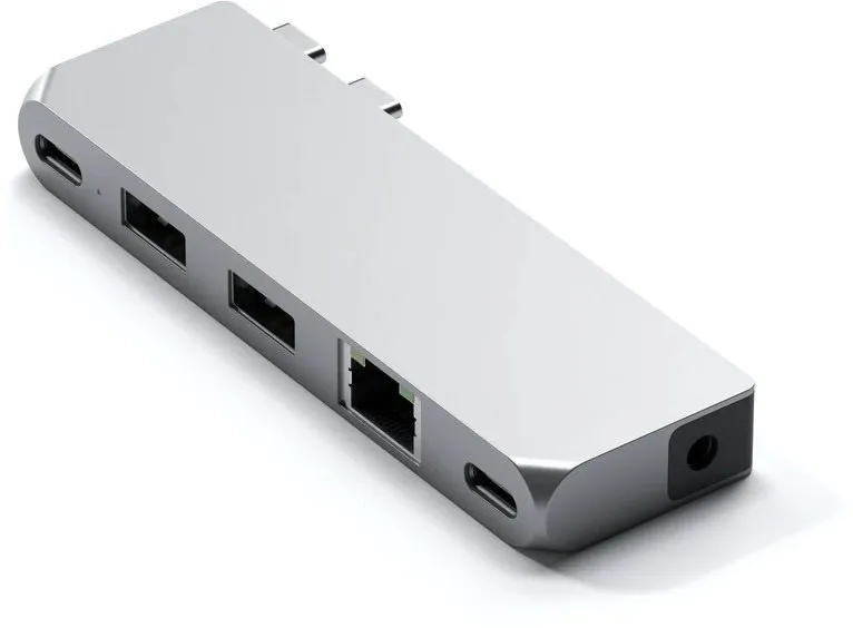 Replikátor portov Satechi Aluminium Pro Hub Mini (1xUSB4 96W, 1xHDMI 6K 60Hz, 2 x USB-A 3.0, 1xEthernet, 1xUSB-C, 1xAu