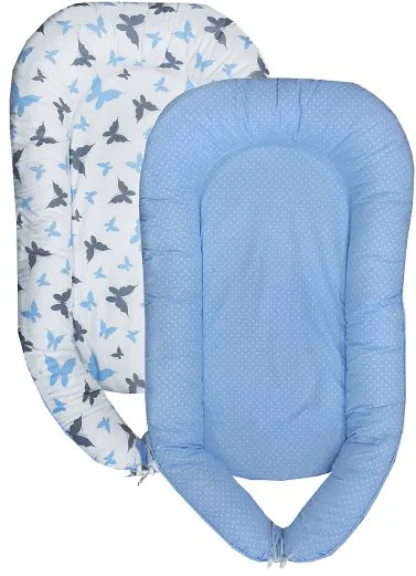Hniezdo pre bábätko COSING SLEEPLEASE Motýlci modrá