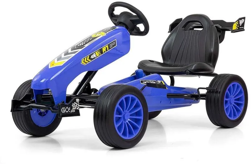 Športové odrážadlo Milly Mally Detská šliapací motokára Go-kart Rocket modrá