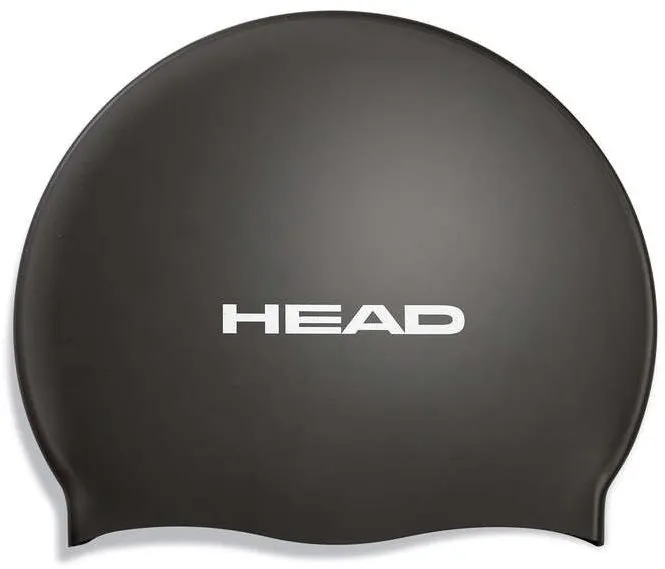 Plavecká čiapka Head Silicone Flat, čierna