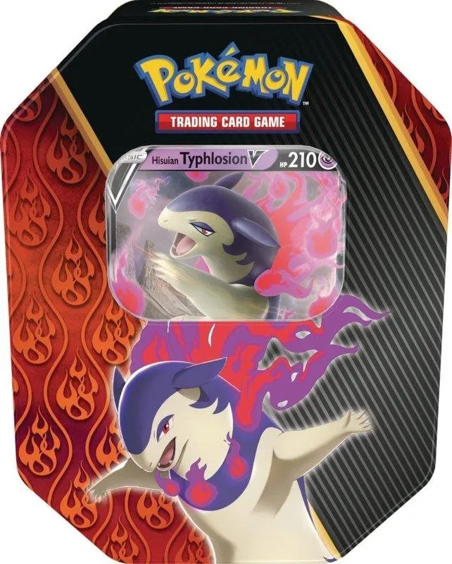 Pokémon karty Pokémon TCG: Divergent Powers Tin Hisuian Typhlosion V, Sword & Shield,