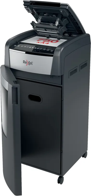 Skartovač REXEL Optimum AutoFeed+ 750X, s automatickým podávačom papiera, stupeň utajenia