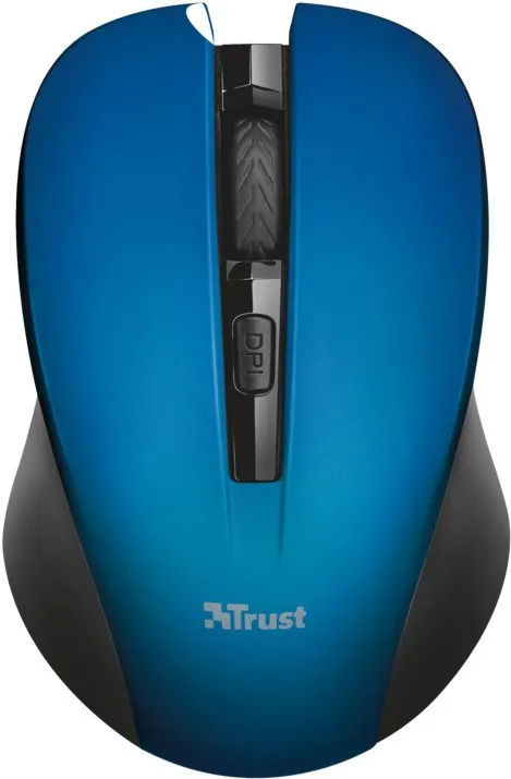 Myš Trust Mydo Silent Click Wireless Mouse - blue, bezdrôtová, optická, 1800DPI, 4 tlačidl