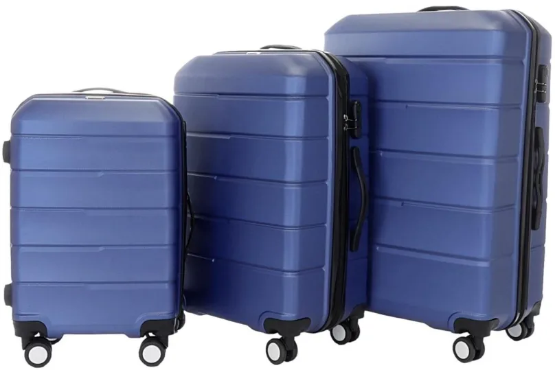 Sada kufrov Sada 3 kufrov T-class TPL-3025, M, L, XL, ABS, (modrá)