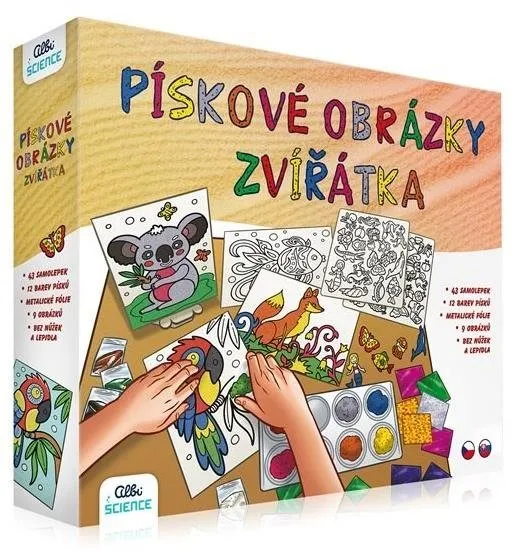 Vyrábanie pre deti Pieskové obrázky - zvieratká