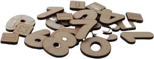 Didaktická hračka T-Wood Doplnková sada k Hracím stenám - Čísla a znaky