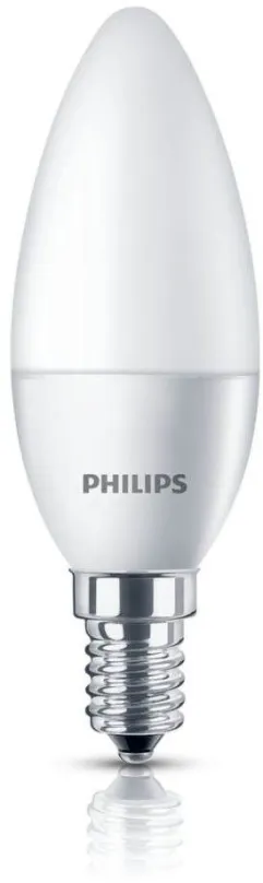 LED žiarovka Philips LED Sviečka 4-25W, E14, 2700K, Mliečna