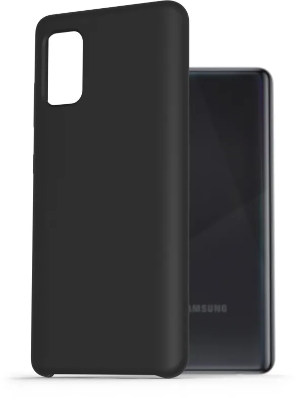 Kryt na mobil AlzaGuard Premium Liquid Silicone Case pre Samsung Galaxy A41 čierne