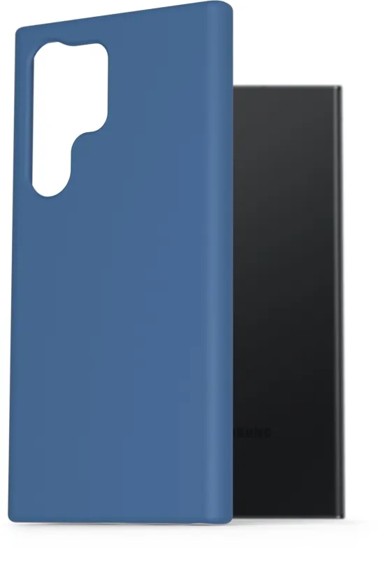 Kryt na mobil AlzaGuard Premium Liquid Silicone Case pre Samsung Galaxy S23 Ultra 5G modré