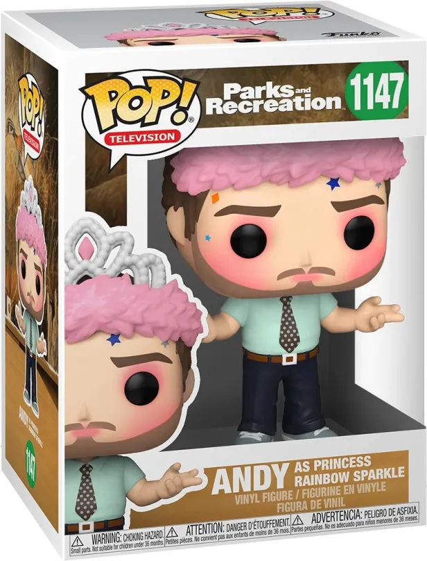 Funko POP TV: Parks & Rec - Andy as Princess Rainbow Sparkle