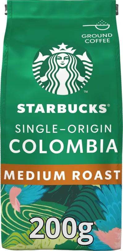 Káva Starbucks Single-Origin Colombia, mletá jednodruhové káva, 200g