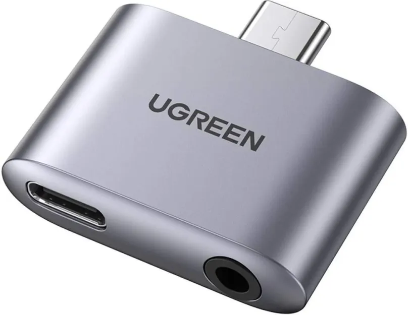 Redukcia UGREEN USB-C to 3.5mm Audio Adapter with Power Supply