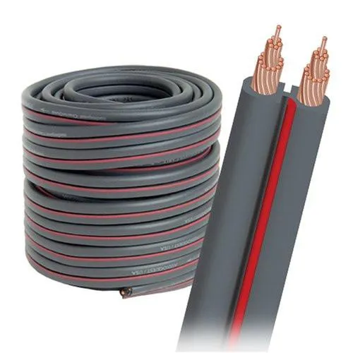 Audioquest reproduktorový kábel X2 - dĺžka 30,5 m - cievka - sivý