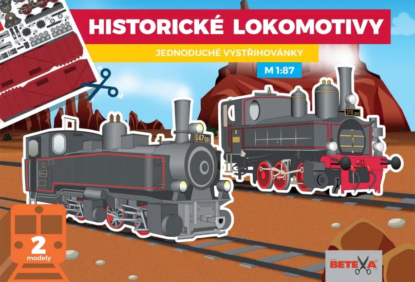 Vystrihovačky Historické lokomotívy