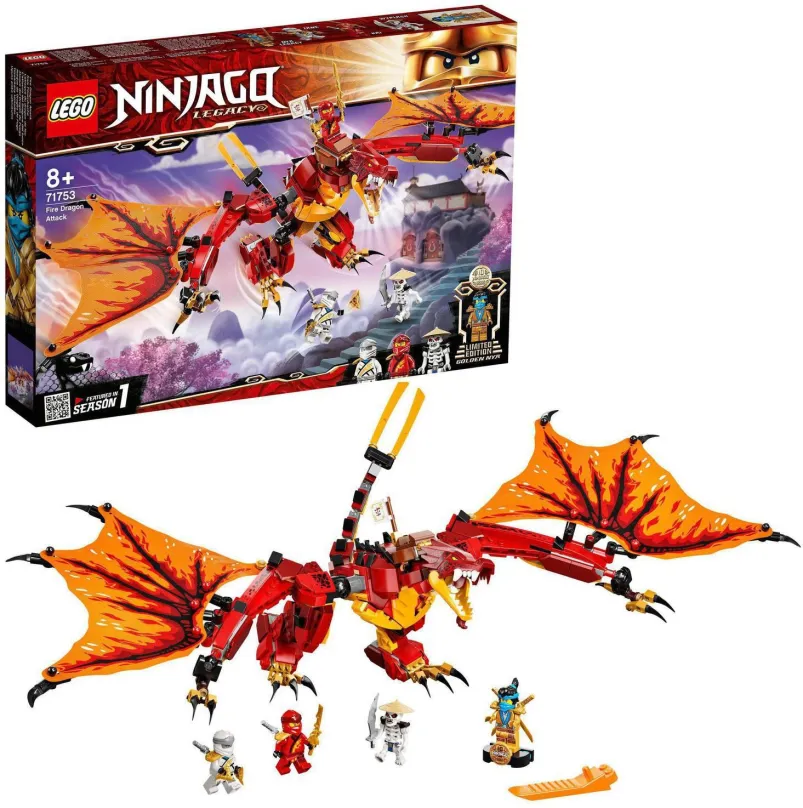 LEGO stavebnica LEGO® NINJAGO® 71753 Útok ohnivého draka