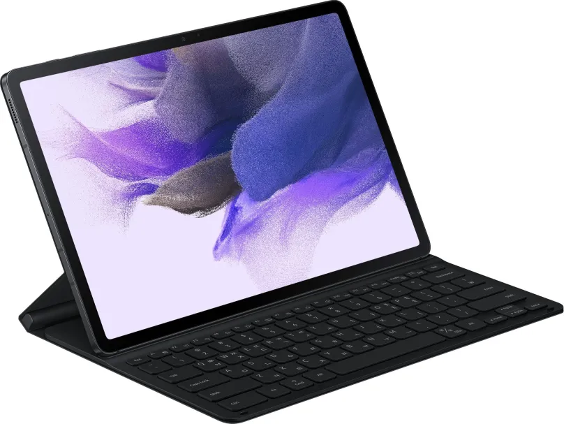 Púzdro na tablet Samsung Tab S7+ | S7 FE Ochranný kryt s klávesnicou (Tab S7+, Tab S7 FE) čierny