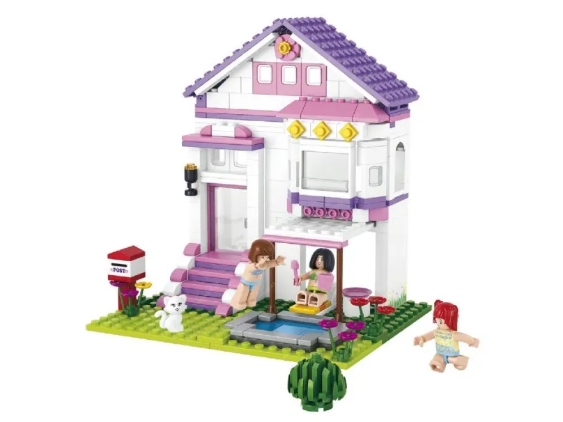 Sluban stavebnice Prázdninový dom, 291 dielikov (kompatibilný s LEGO)