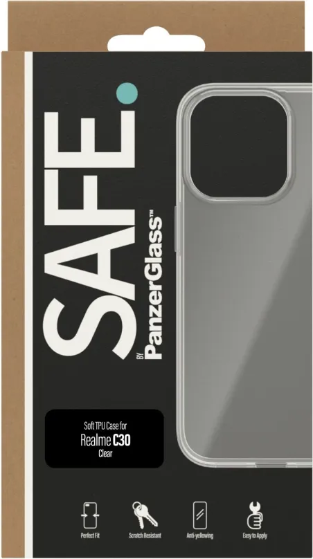 Kryt na mobil SAFE. by Panzerglass Case Realme C30, pre Realme C30, materiál TPU, mäkký, v