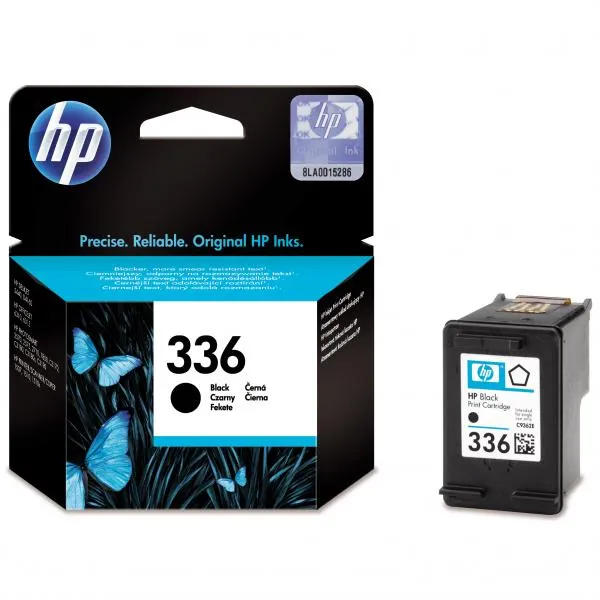 HP originálny ink C9362EE, HP 336, čierna, 210 strán, 5ml, HP Photosmart 325, 375, 8150, C3180, DJ-5740, 6540