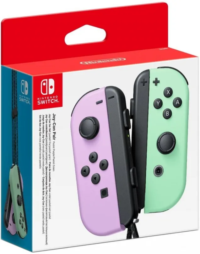 Gamepad Nintendo Switch Joy-Con Pair Pastel Purple/Green, pre Nintendo Switch, bezdrôtové