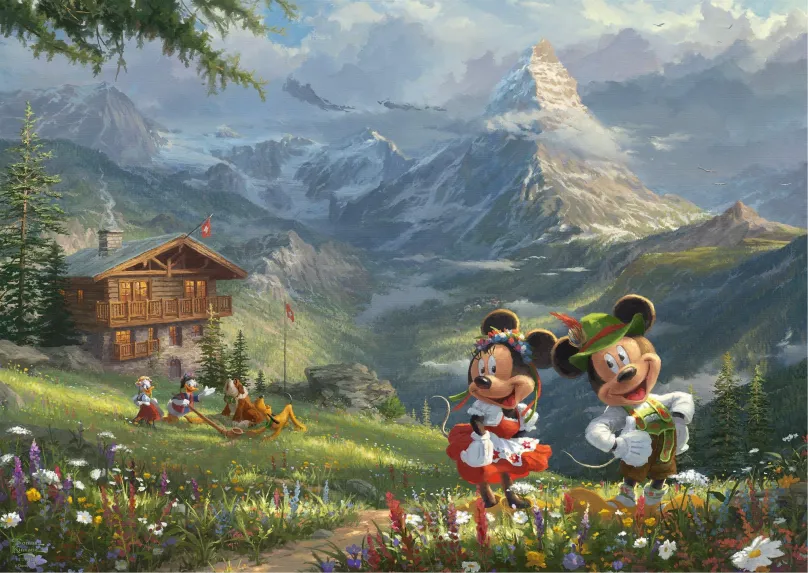 SCHMIDT Puzzle Mickey & Minnie v Alpách 1000 dielikov