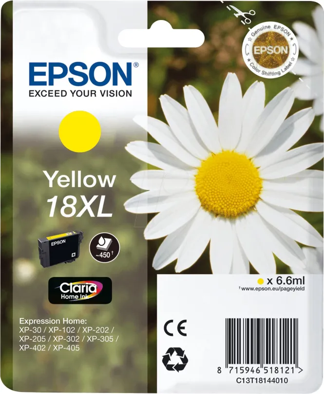 Cartridge Epson T1814 žltá