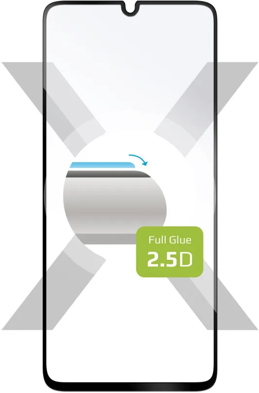 Ochranné sklo FIXED FullGlue-Cover pre Samsung Galaxy A41 čierne