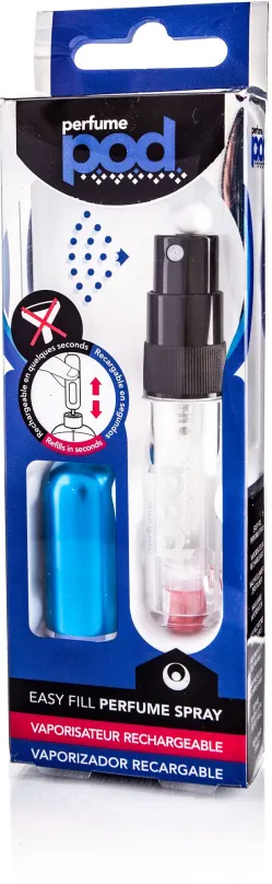 Plniteľný rozprašovač parfumov Travalo Refill Atomizer Perfume Pod Pure Essential 5 ml Blue