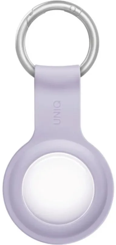 AirTag kľúčenka UNIQ Lino Liquid AirTag silikónové pútko svetlo fialové