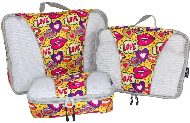 Packing Cubes Mia Toro MA-039 Pop Love, na oblečenie a bielizeň