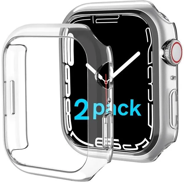 Ochranný kryt na hodinky Ahastyle premium PC Matte pre Apple Watch7 transparent 45MM 2ks