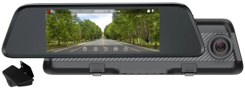 Kamera do auta CEL-TEC M7 Dual GPS, duálne, zrkadlo, so snímačom CMOS, rozlíšenie snímača