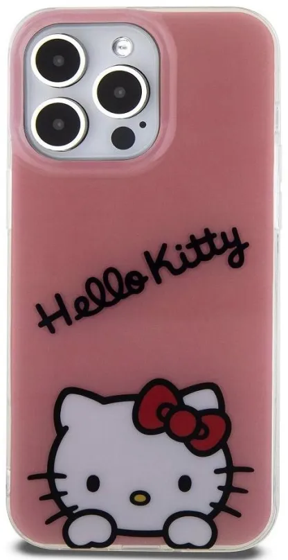 Kryt na mobil Hello Kitty IML Daydreaming Logo Zadný Kryt pre iPhone 15 Pro Max Pink