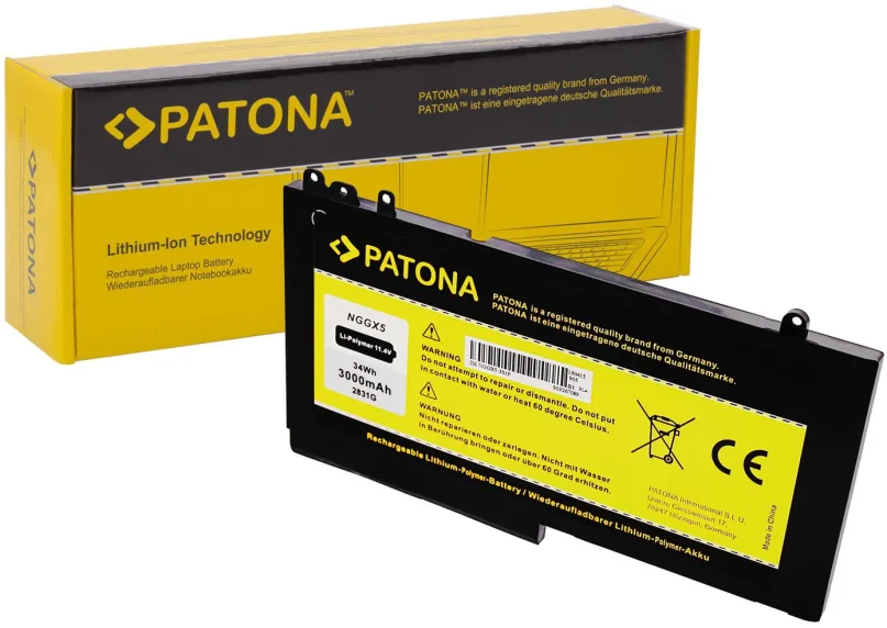 Batéria do notebooku PATONA pre Dell Latitude E5270/E5470/E5570 3000mAh Li-lon 11,4V