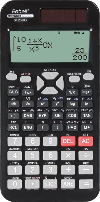 Kalkulačka REBELL SC2080S čierna
