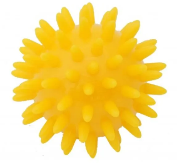 Masážna lopta Kine-MAX Pro-Hedgehog Massage Ball - žltý